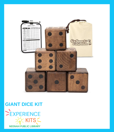 Giant Wooden Dice Lawn Game KIt