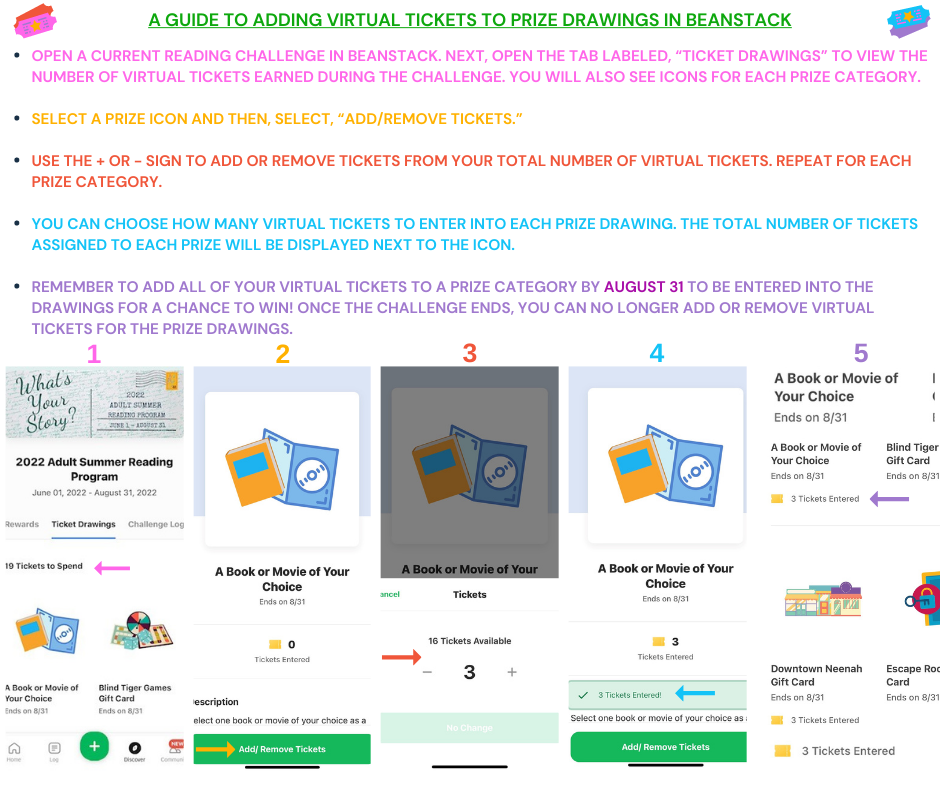 Steps to Adding Virtual Tickets in Beanstack