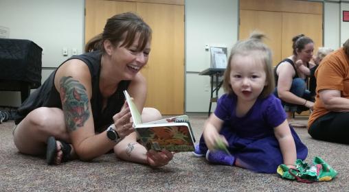 Toddler Reading with Mom