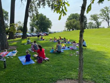 Yoga in the park