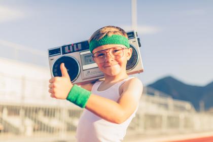 Boy with Boombox