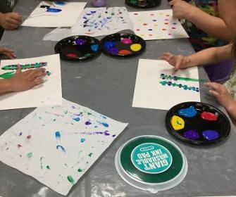 Child painting